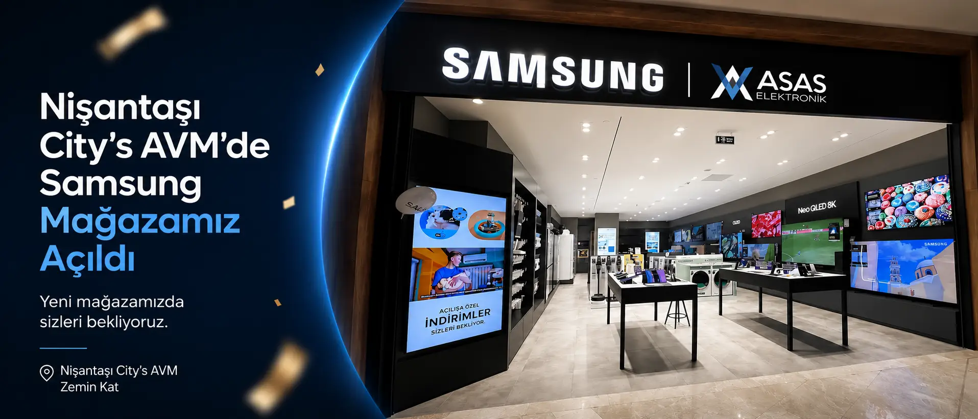 Nişantaşı City’s AVM’de Samsung Mağazamız Açıldı